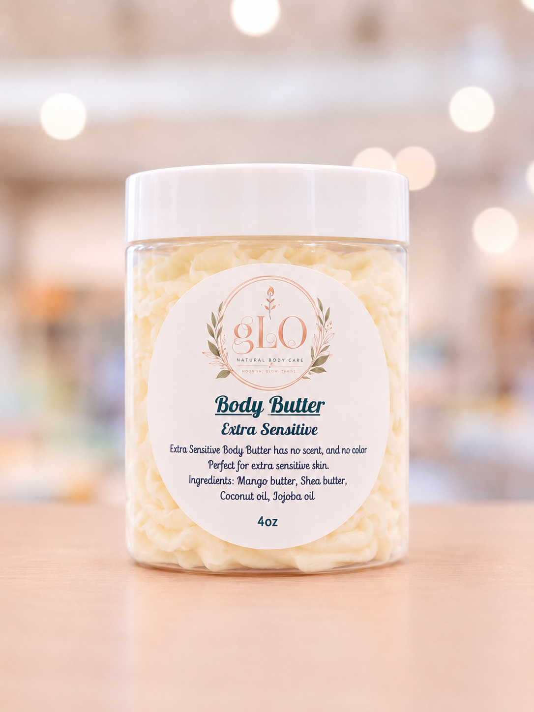 Extra Sensitive Whipped Body Butter 4oz.